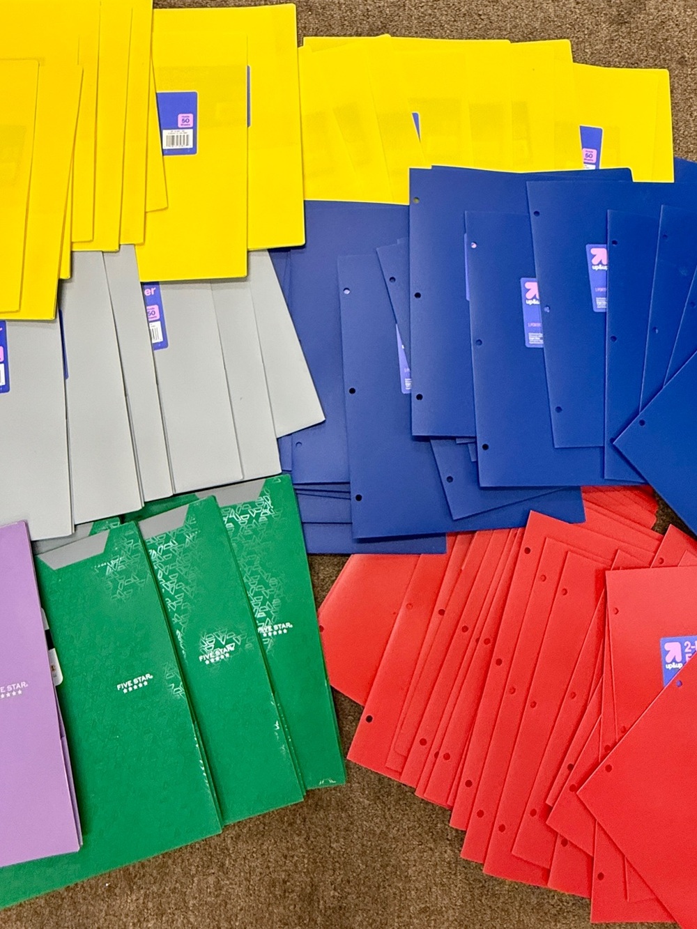 Back to school folders!  100 pieces